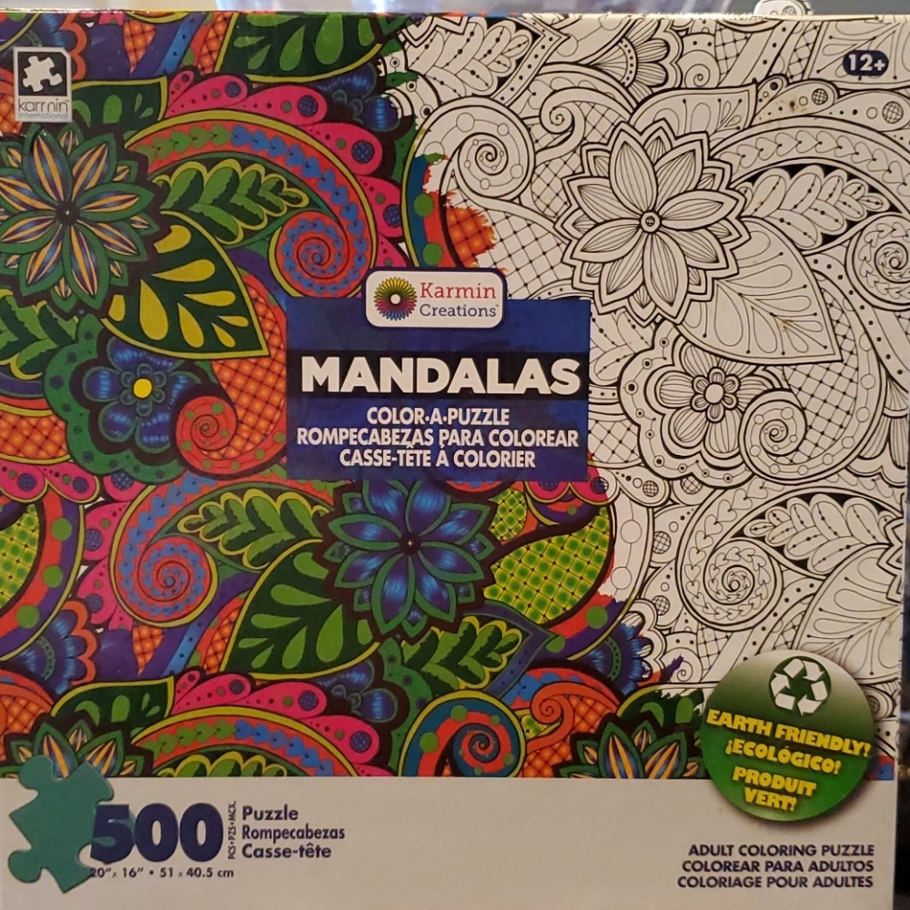 2/$15 Mandalas "Color a Puzzle" Puzzle